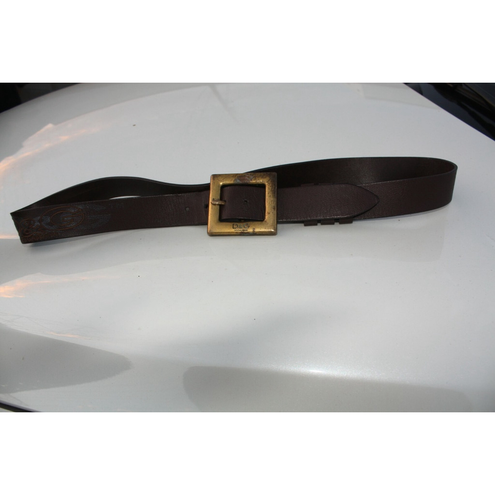 Dolce And Gabanna Authentic Brown Leather Belt